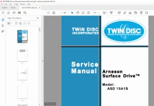 Arneson Surface Drive ASD 15A1S Service Manual - Twin Disc - PDF