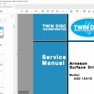 Arneson Surface Drive ASD 15A1S Service Manual - Twin Disc - PDF