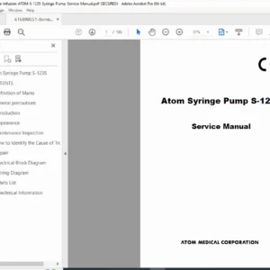 Atom S-1235 Syringe Pump Service Manual - PDF DOWNLOAD