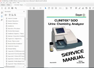 Bayer CLINITEK 500 Urine Chemistry Analyzer Service Manual - PDF