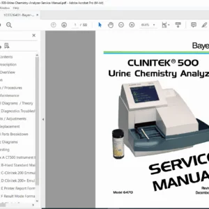 Bayer CLINITEK 500 Urine Chemistry Analyzer Service Manual - PDF