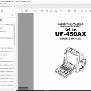 Bettius UF-450AX Ultrasound System Service & Maintenance Manual - PDF