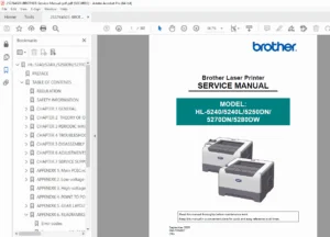 Brother HL-5240 / 5250DN / 5270DN / 5280DW Service Manual PDF