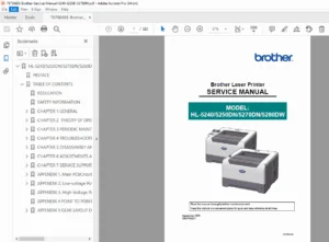 Brother HL-5240 / HL-5250D / HL-5270DN Laser Printer Service Manual PDF