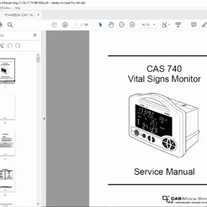 CAS 740 Vital Signs Monitor Service Manual – PDF Download