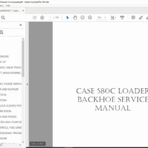 CASE 580C Loader Backhoe Service Manual – PDF Download