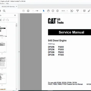 CAT / Mitsubishi S4S Diesel Engine Service Manual – PDF DOWNLOAD