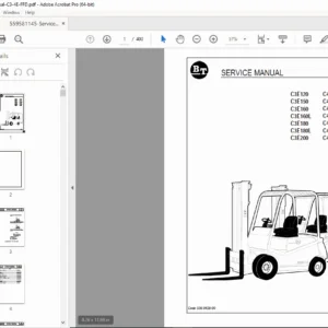 CESAB C3E C4E Electric Forklift Service Manual PDF DOWNLOAD