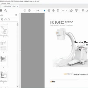 COMED KMC-950 C-Arm Fluoroscopy Service Manual LUNA1K PDF Download