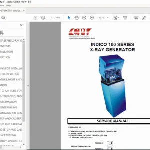 CPI Indico 100 X-Ray Generator Service Manual PDF DOWNLOAD