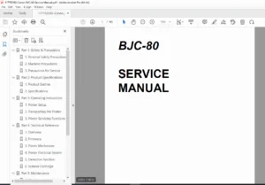 Canon BJC-80 Inkjet Printer Service Manual β Complete Factory Edition