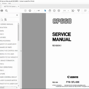 Canon CP660/2100 Service Manual PDF DOWNLOAD