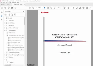 Canon CXDI NE V2.16 Service Manual - PDF DOWNLOAD