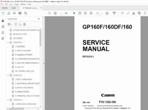 Canon GP160 Service Manual PDF DOWNLOAD