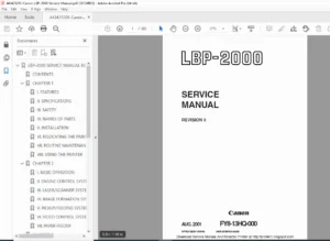 Canon LBP-2000 Laser Printer Service Manual – PDF Download