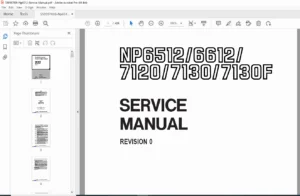 Canon NP6512 / NP6612 / NP7120 / NP7130 / NP7130F — Service Manual PDF
