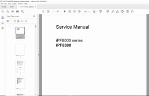 Canon iPF8000 / iPF9000 (S) Service Manual PDF (Repair/Parts) PDF