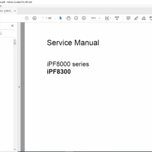 Canon iPF8000 / iPF9000 (S) Service Manual PDF (Repair/Parts) PDF