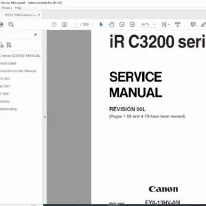Canon iR C3200 / C3220 / C3100 Series Service Manual – Complete PDF