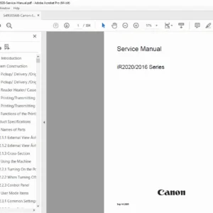 Canon iR2016 / iR2020 Service Manual – Complete Repair & Diagnostics PDF