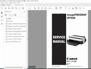 Canon imagePROGRAF iPF500 Service Manual – Repair & Troubleshooting PDF