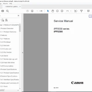 Canon imagePROGRAF iPF8300 / iPF8300S Service Manual - PDF