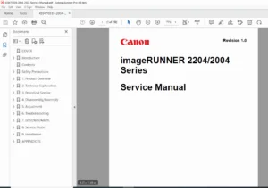 Canon imageRUNNER 2204 / 2004 Series Service Manual – PDF Download