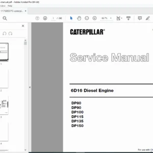 Caterpillar 3500B Generator Set Engine Service Manual (SENR6444) PDF