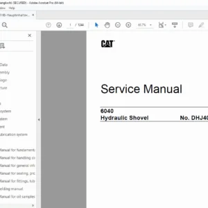 Caterpillar 6040 Hydraulic Shovel Service Manual - PDF DOWNLOAD