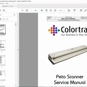 Colortrac PETO Wide Format Scanner Service Manual – Complete PDF