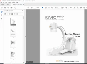 Comed KMC 950 Fluoroscopic C-Arm Service Manual (Ver 1.6) – PDF Download