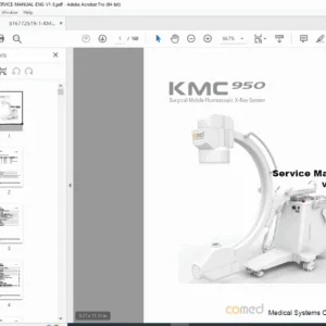 Comed KMC 950 Fluoroscopic C-Arm Service Manual (Ver 1.6) – PDF Download