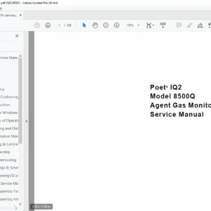 Criticare Poet IQ2 8500Q Agent Gas Monitor – Service Manual (PDF)