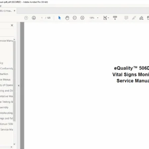 Criticare eQuality 506DN Service Manual PDF DOWNL0AD
