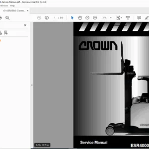 Crown ESR4000 Series Forklift Service Manual - Complete Repair Guide