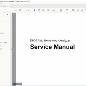 DH36 Auto Hematology Analyzer Service Manual (Dymind) – PDF Download