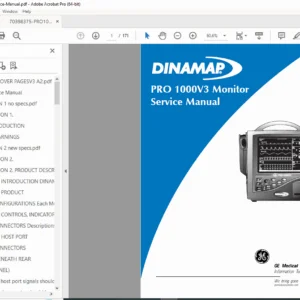 DINAMAP PRO 1000V3 Monitor Service Manual PDF