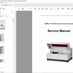 DIRUI  CS-T240 Auto-Chemistry Analyzer Service Manual - PDF