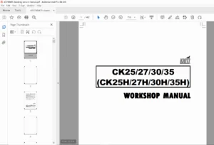 Daedong CK25 CK27 CK30 CK35 Tractor Service Manual – PDF Download