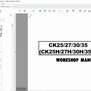 Daedong CK25 CK27 CK30 CK35 Tractor Service Manual – PDF Download