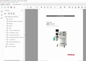 Datascope AS3000 Anesthesia Delivery System Service Manual - PDF