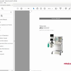 Datascope AS3000 Anesthesia Delivery System Service Manual - PDF