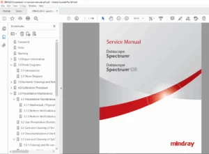 Datascope / Mindray Spectrum® & Spectrum OR™ Service Manual – PDF