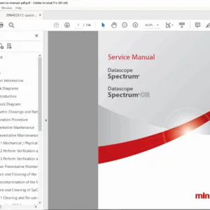 Datascope / Mindray Spectrum® & Spectrum OR™ Service Manual – PDF