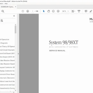 Datascope System 98 / 98XT Service Manual (CardioSync 2)PDF