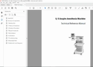 Datex-Ohmeda S/5 Aespire & Aespire 100 Service Manual – PDF