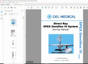 Del Medical Epex / Omniflex IV X-Ray System – Service Manual PDF