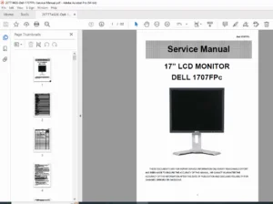Dell 1707FPc Service Manual PDF – DOWNLOAD
