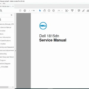 Dell 1815dn Laser MFP – Service Manual (March 2006 Edition) PDF