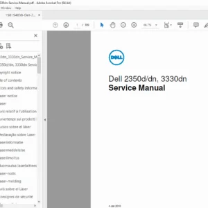 Dell 2350d 2350dn 3330dn Laser Printer Service Manual PDF